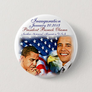 Barack Obama Inauguration2013_Button 6 Cm Round Badge