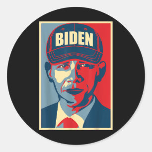 Barack Obama Joe Biden Hat 2020 Election Usa Democ Classic Round Sticker