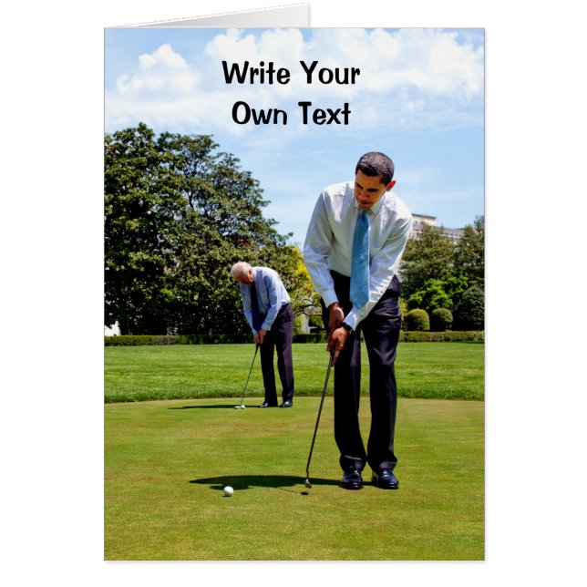 Barack Obama & Joe Biden - Write Your Own Text (Front)