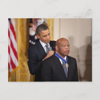 Barack Obama & John Lewis Postcard