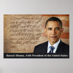 Barack Obama, Oath of Office Poster