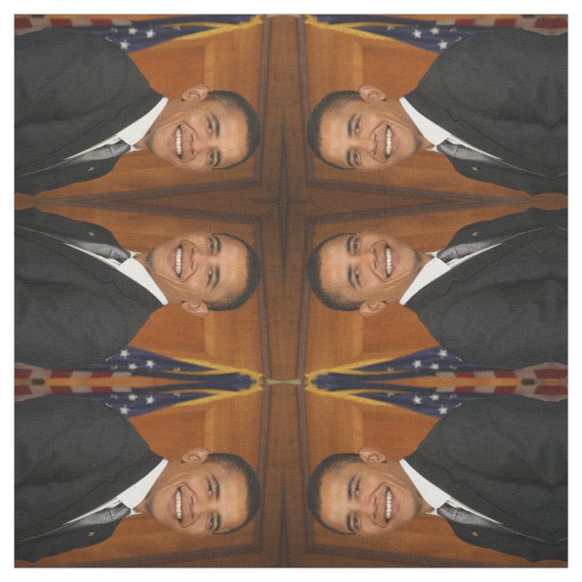 Barack Obama Official Portrait Fabric (Swatch)