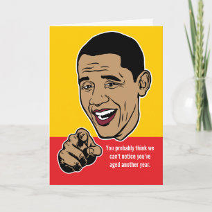 Barack Obama Personalised Card