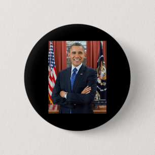Barack Obama Photo 44th President Potus Patriotic 6 Cm Round Badge