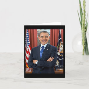 Barack Obama Photo 44th President Potus Patriotic Card