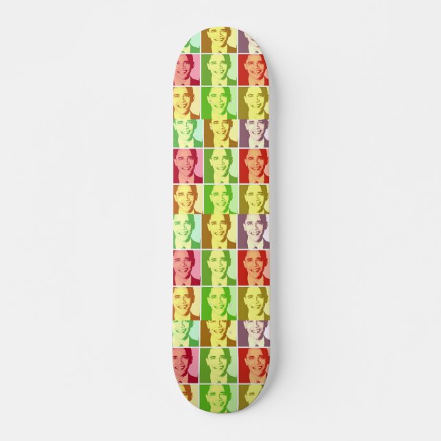 Barack Obama Pop Art Skateboard (Front)