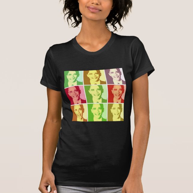 Barack Obama Pop Art T-Shirt (Front)