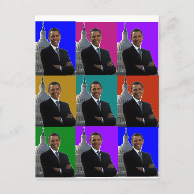 Barack Obama POPART . T-shirts & Gifts Postcard (Front)