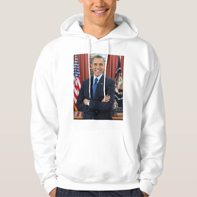 Barack Obama portrait Hoodie (Front)