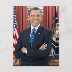 Barack Obama portrait Postcard