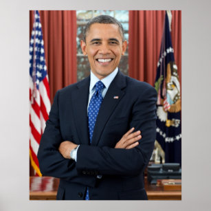 Barack Obama portrait Poster