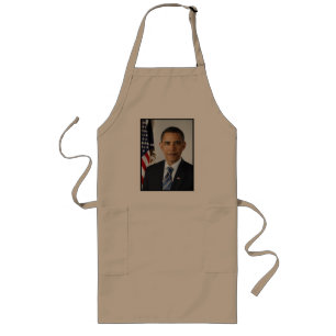 Barack Obama Presidential Portrait Long Apron