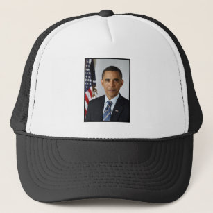 Barack Obama Presidential Portrait Trucker Hat