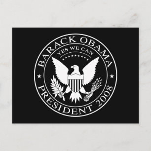 Barack Obama Presidential Seal 2008 Postcard