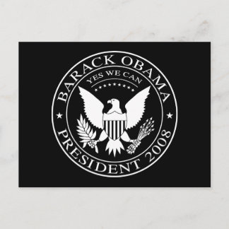 Barack Obama Presidential Seal 2008 Postcard
