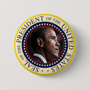 Barack Obama Presidential Seal 6 Cm Round Badge