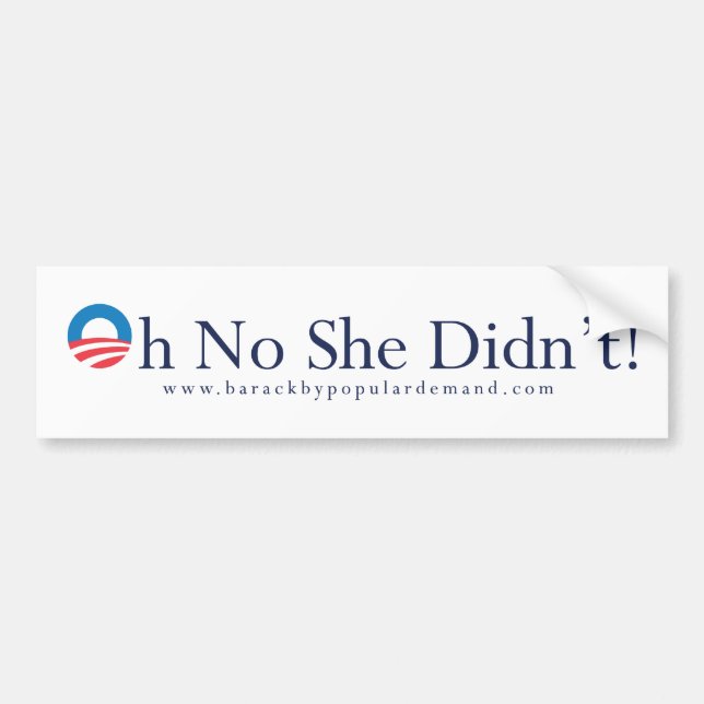 Barack Obama Primary Bumper Sticker (Front)