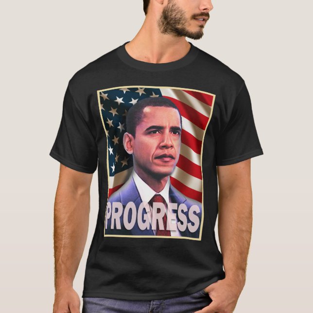 Barack Obama Progress 2008 T-Shirt (Front)