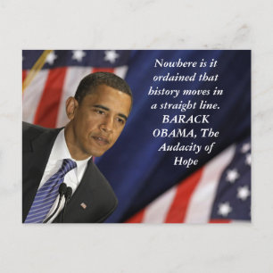 Barack Obama Quote on History Postcard