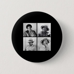 Barack Obama Retro Vintage Young Obama Smoking In 6 Cm Round Badge