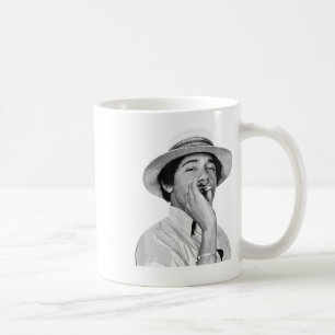 Barack Obama Retro Vintage Young Obama Smoking In  Coffee Mug