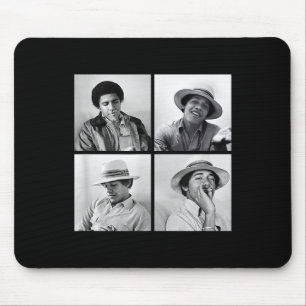 Barack Obama Retro Vintage Young Obama Smoking In Mouse Pad