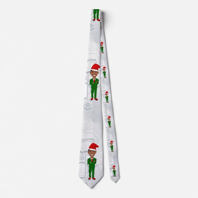 barack obama santa tie (Front)