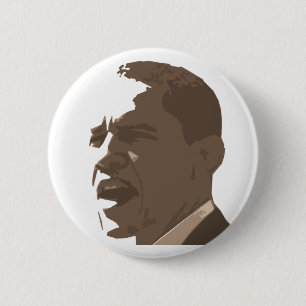 Barack Obama Sepia Portrait Button
