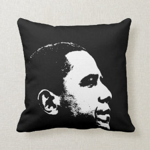 Barack Obama Side Portrait Stencil Cushion