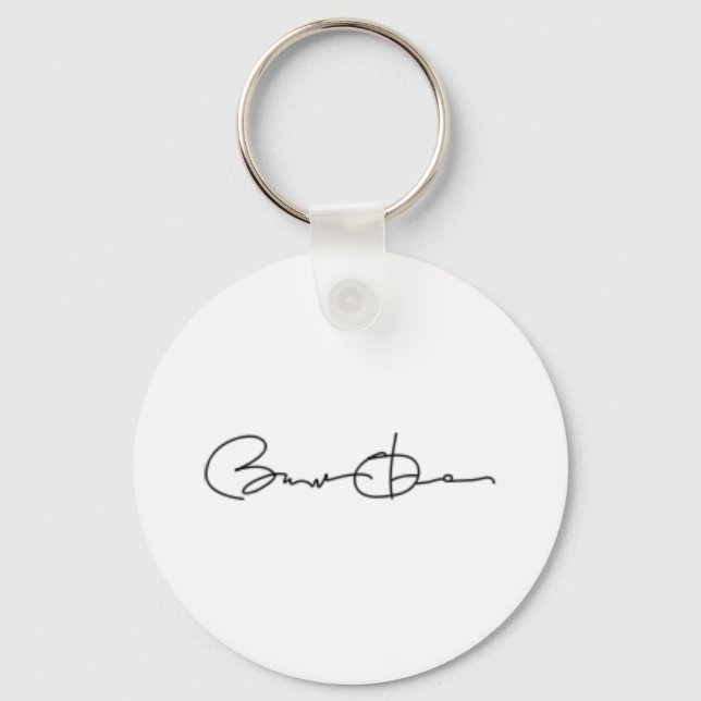 Barack Obama Signature Key Ring (Front)