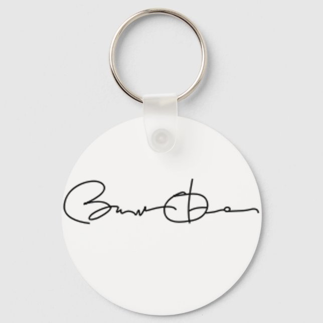 Barack Obama Signature Series (Black) Key Ring (Front)