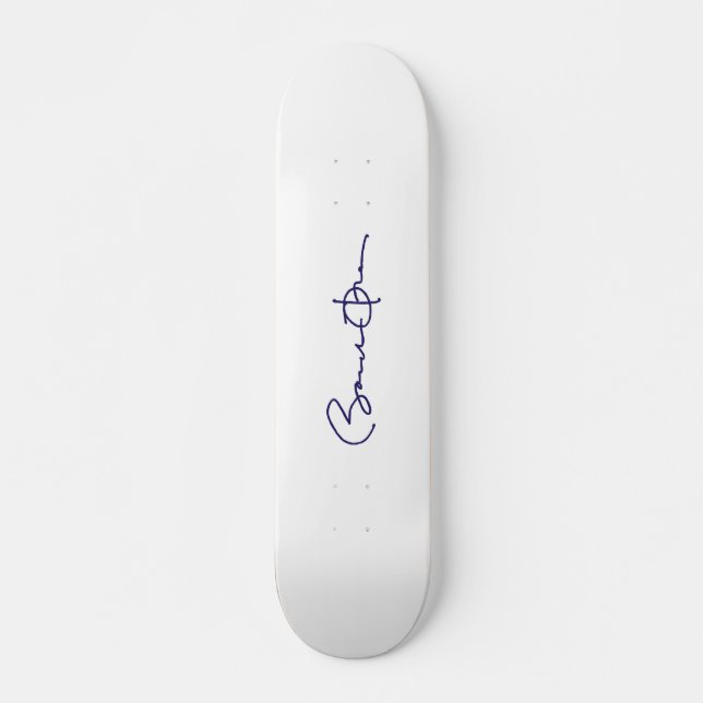 Barack Obama Signature Skateboard (Front)