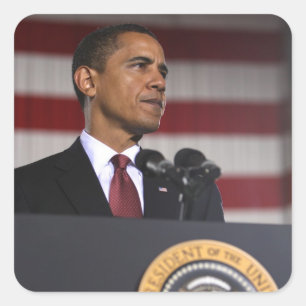 Barack Obama Square Sticker
