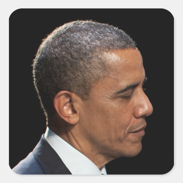 Barack Obama Square Sticker (Front)