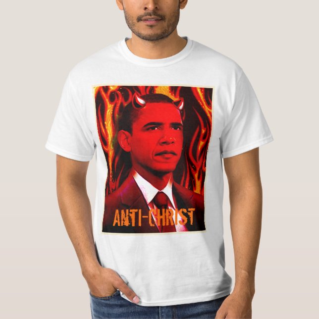 Barack Obama The Anti-Christ T-Shirt (Front)