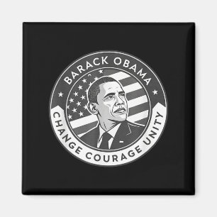 Barack Obama Tribute Art Change Courage Unity T-sh Magnet