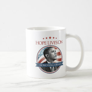 Barack Obama Tribute Art Hope Lives On T-shirt.png Coffee Mug