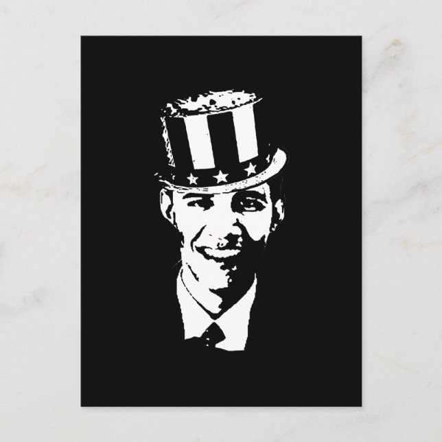 Barack Obama Uncle Sam Postcard (Front)