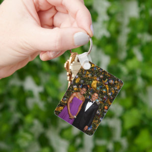 Barack Obama US President White House Christmas Key Ring