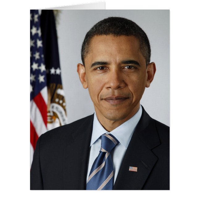 Barack Obama US President White House Portrait  (Front)