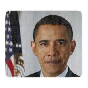 Barack Obama US President White House Portrait Cutting Board