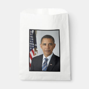 Barack Obama US President White House Portrait Favour Bag