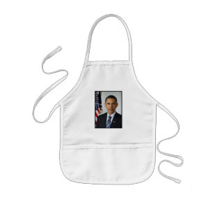 Barack Obama US President White House Portrait  Kids Apron