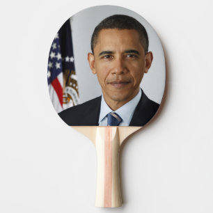 Barack Obama US President White House Portrait Ping Pong Paddle
