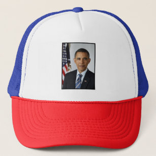 Barack Obama US President White House Portrait  Trucker Hat