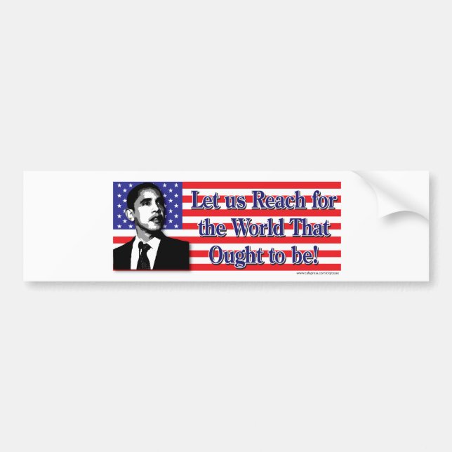 Barack Obama/USA Bumper Sticker (Front)
