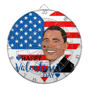barack obama valentine dartboard