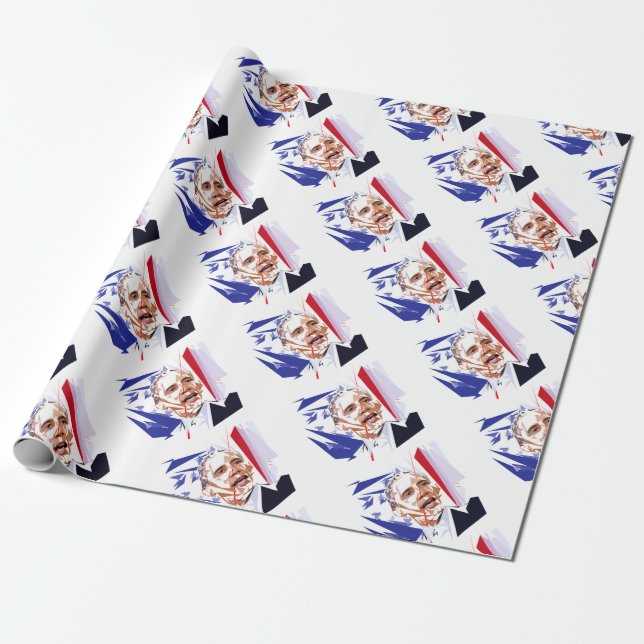 Barack Obama Wrapping Paper (Unrolled)