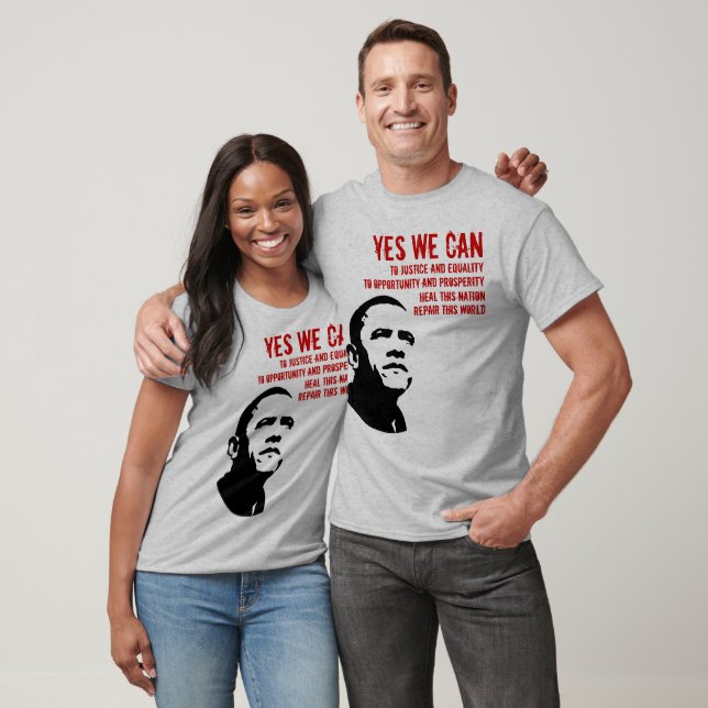 Barack Obama: YES WE CAN...long sleeve T-Shirt (Unisex)