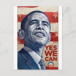 Barack Obama Yes We Can Postcard